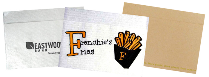 Customized Imprinted Promotional Dispenser Napkins